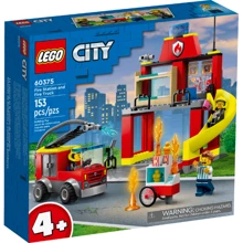 Конструктор LEGO The fire station and fire car Пожарное депо и пожарная машина (60375): Серия City