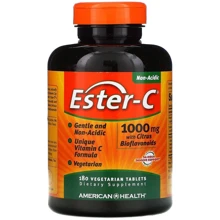 American Health Ester-C 1000 mg Эстер-С с бифлавоноидами 180 таблеток: Тип Витамин C