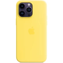 Чехол для iPhone Apple Silicone Case with MagSafe Canary Yellow (MQUL3) for iPhone 14 Pro Max: Цвет желтый