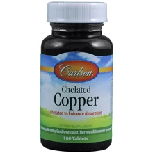 Carlson Labs Chelated Copper 100 Tabs (CAR-05541): Тип Медь