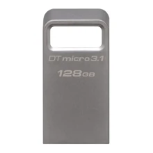 USB-флешка Kingston 128GB DataTraveler Micro C3 USB 3.1 Metal (DTMC3/128GB): Стандарт USB USB 3.1