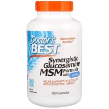 Doctor's Best Synergistic Glucosamine MSM Formula, with OptiMSM, 180 Capsules (DRB-00070): Тип Глюкозамін