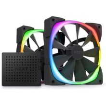 Кулер NZXT Aer RGB 2 140mm Twin Starter Pack Black (HF-2814C-DB): Рівень шуму, dB 33