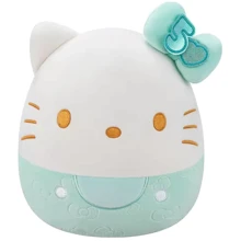 Мягкая игрушка Squishmallows – Хеллоу Китти в изумрудном 20 см (SQSN00498): Тип герои мультфильмов и кино