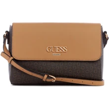 Женская сумка почтальонка GUESS темно-коричневая (GU0771W): Пол Женский
