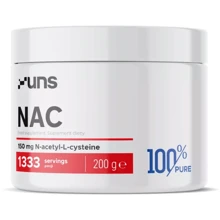 Аминокислота для спорта UNS 100% Pure NAC 200 g /1333 servings/ Pure: Вкус Без вкуса