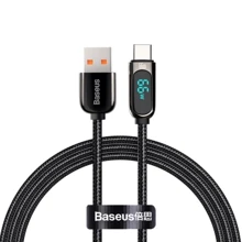 Кабель Baseus USB Cable to USB-C Display Fast Charging 66W 1m Black (CASX020001): Тип USB Cable - USB-C