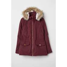 Парку H & M 6277698 146 см бордова: Тип куртки