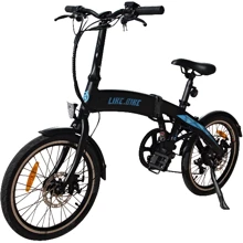 Электровелосипед Like.Bike Flash (black/blue): Цвет синий