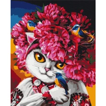 Картина по номерам Brushme Цветущая кошка ©Марианна Пащук 40х50 см (BS53223): Производитель Brushme