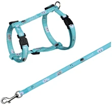 Поводок+шлея Trixie Mimi для кошек 25-45 см 10 мм, 1.20 м нейлон (4011905418766): Производитель Trixie