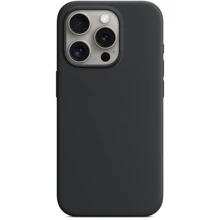 Чехол для iPhone Monblan Silicone Case MagSafe Black for iPhone 15 Pro: Цвет черный