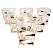 Стаканы для виски Bohemia 6шт Zigzag Gold (199-1286): Производитель Bohemia