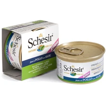 Натуральные консервы для котят Schesir Chicken Aloe Kitten филе курицы с алоэ в желе, 85 г: Тип Консервы