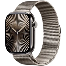 Apple Watch Series 10 42mm GPS + Cellular Natural Titanium Case with Natural Milanese Loop (MWXF3): Розмір корпусу 42mm