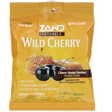 Zand Wild Cherry Honey Soother Дикая вишня медовые леденцы 15 шт: Форма выпуска Леденцы