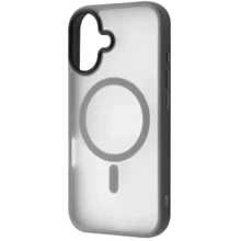 Чехол для iPhone WAVE Matte Insane Case with MagSafe Gray for iPhone 16: Цвет серый