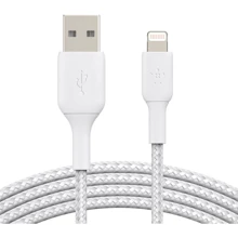 Кабель Belkin USB Cable to Lightning Braided 2m White (CAA002BT2MWH): Тип USB Cable - Lightning