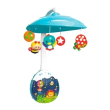 Музыкальный мобиль Hola Toys Ночное небо (1105): Особенности работа от батареек, звуковое сопровождение