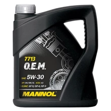Моторна олія Mannol 7713 O.E.M. для Hyndai Kia 5W-30 SN/SM/SL Metal, 4л (MN7713-4): Тип Синтетическое
