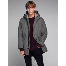 Парка Jack & Jones 74249634 50 серая демисезон с капюшоном: Вид Парки