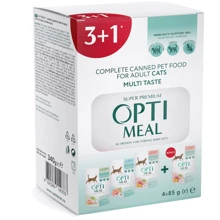 Влажный корм Optimeal Adult Cats Multi Taste №4 для котов (3+1) 0.34 кг (4820269140783): Тип Влажный корм