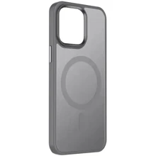 Чехол для iPhone Mobile Case TPU+PC Metal Buttons with MagSafe Colorful Grey for iPhone 16: Цвет серый