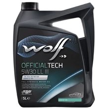 Моторное масло WOLF OFFICIALTECH 5W30 LL III 5л: Тип Синтетическое