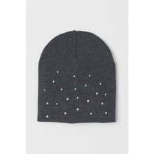 Шапка H&M 912-8035640 53-55 темно-серая: Пол Девочка