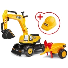 Экскаватор Falk с прицепом и шлемом желтый 135A JCB: Производитель Falk