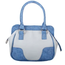Женская сумка саквояж Laskara синяя (LK-10247-grey-denim): Пол Женский