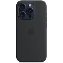 Чохол для iPhone TPU Silicone Case with Animation & MagSafe Black for iPhone 15 Pro: Колір черный