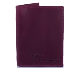 Женская обложка для документов DNK Leather фиолетовая (DNK-Auto-H-col-L): Пол Женский