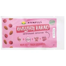 SUNFILL Батончик вишня-какао 40 г (4820211260095): Тип Батончики