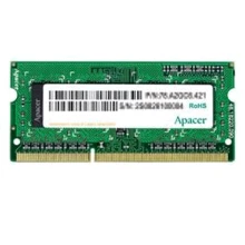 Apacer 8 GB SO-DIMM DDR3L 1600 MHz (AS08GFA60CATBGJ): Тип DDR3L