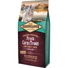 Сухой корм Carnilove Fresh Carp & Trout Sterilised for Adult cats для кастрированных котов и стерилизованных кошек с карпом и форелью 6 кг: Тип Сухой корм