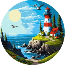Картина за номерами Ідейка Захоплюючий краєвид ©art_selena_ua ø39 см (KHO-R1027): Виробник Идейка