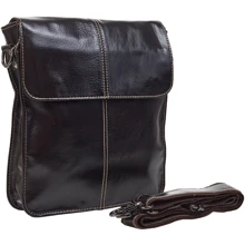 Мужская сумка планшет Buffalo Bags темно-коричневая (SHIM8821C-Dbrown): Пол Мужской