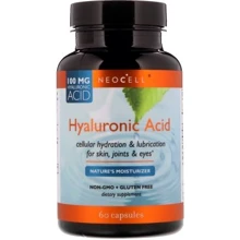 Neocell Hyaluronic Acid Nature's Moisturizer 60 Caps Гіалуронова кислота: Тип Гіалуронова кислота
