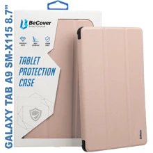 Аксесуар для планшетних ПК BeCover Case Book Soft Edge with Pencil Mount Pink для Samsung X115 Galaxy Tab A9 (710359): Колір рожевий