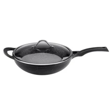 Vinzer Premium Granite Induction WOK, 32см з кришкою (89456): Тип сковороди сковорода ВОК