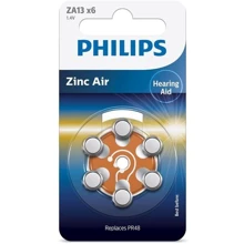 Philips ZA13 bat(1.4B) Zinc Air 6шт (ZA13B6A/00): undefined undefined