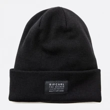 Мужская шапка Rip Curl Crusher Tall Beanie черная (CBNAO9-90): Производитель Rip Curl