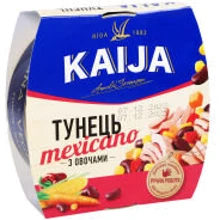 Тунець з овочами Mexicano Kaija 185 г (4751007733144): Вага нетто 185 г