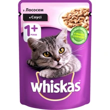 Влажный корм для котов Whiskas с лососем в соусе 100г (4770608239152): Тип Влажный корм