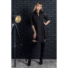 Сукня FLFashion Queen НПК 1794 44 черое повсякденне до середини стегна: Склад Спандекс, поліестер