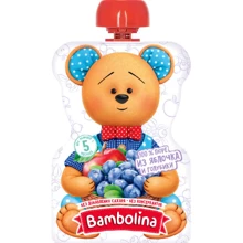 Пюре Bambolina Яблоко-голубика ПАУЧ, 90 г (4813163002264): Вид Фруктовое
