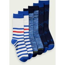 Шкарпетки Scotch & Soda 39-42 (25-27) 3 пари сині (168559): undefined undefined