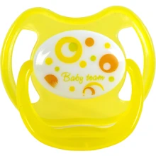 Пустышка латексная Baby Team классическая, 1шт. 0+ (3220 желтый): Возраст с рождения