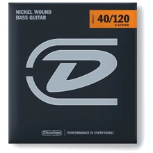 Струна для гитар Набор струн DUNLOP DBN40120 Nickel Wound Light 5-String (40-120): Тип Комплект струн